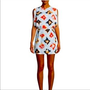 Opening Ceremony Bursting Diamond Silk Open Back Dress